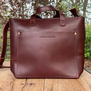 Portland Leather Goods Mini Crossbody Tote Zip - Shedron